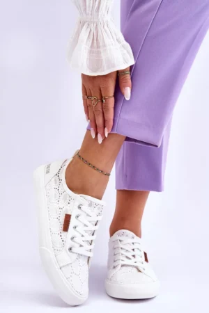 Sieviešu mežģīņu sporta kurpes BIG STAR W274925 Balts