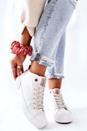 Sieviešu augstas sporta kurpes Cross Jeans II2R4033C Balts