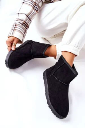 Sniega zābaki ar flīsa oderi, melni Vicandi