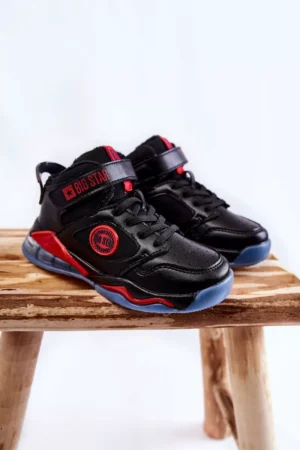 Bērnu siltinātas sporta kurpes Big Star KK374095 Melna