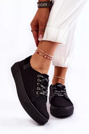 Sieviešu atmiņas putu sistēmas sporta kurpes Big Star KK276001 Melna