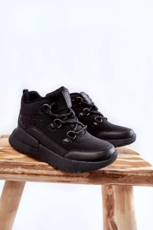 Bērnu zābaki ar atmiņas putām Big Star KK374119 Melni