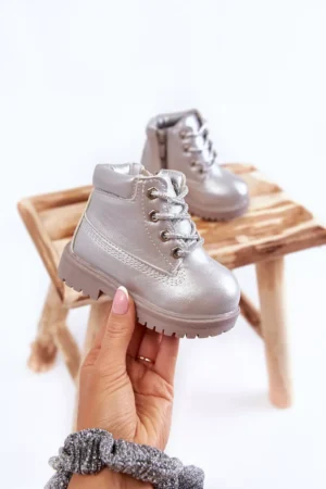 Bērnu zābaki ar rāvējslēdzēju Silver Dexter