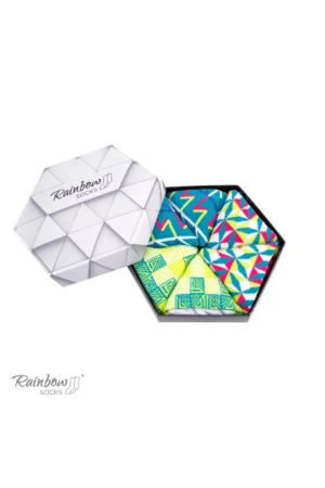 Rainbow Socks ar ģeometriskiem rakstiem, 3 pāri