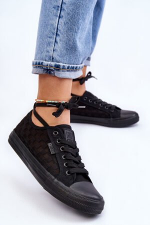 Klasiskas zemas sporta kurpes Big Star LL274072 Melna