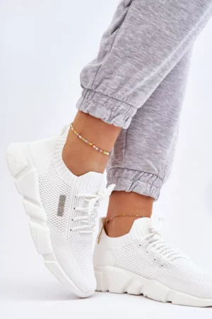 Sieviešu vieglās sporta kurpes ar atmiņas putu sistēmu Big Star JJ274268 Balta