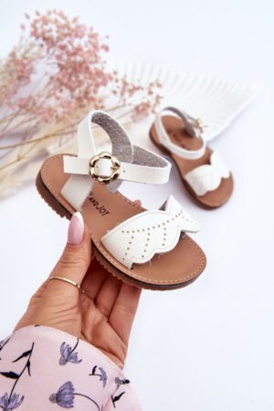 Klasiskas bērnu sandales White Izzy