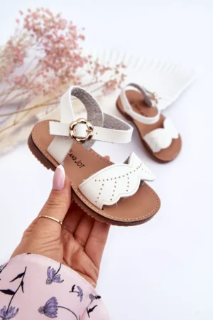 Klasiskas bērnu sandales White Izzy