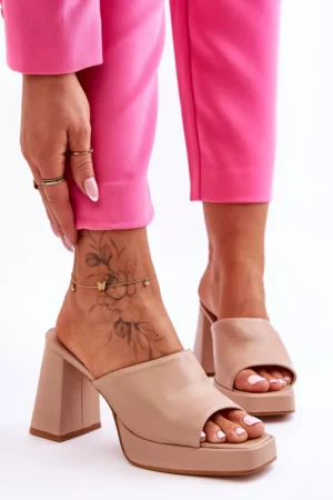 Ādas augstpapēži smilškrāsā Livesa