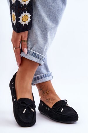 Sieviešu zamšādas mokasīnas Black Si Passione