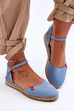 Sieviešu platforma Espadrilles Big Star FF274532 Zils