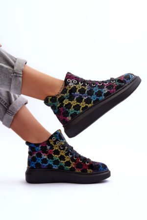 Platformas sporta apavi GOE MM2N4009 Melni