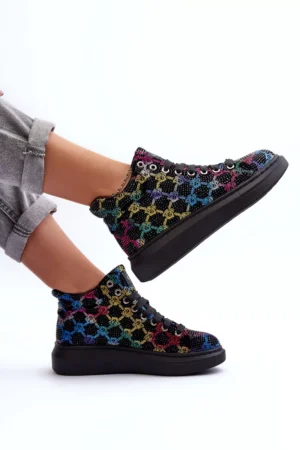 Platformas sporta apavi GOE MM2N4009 Melni