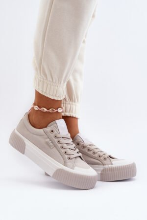 Sieviešu sporta kurpes ar biezu zoli Lee Cooper LCW-24-31-2178 Pelēkas