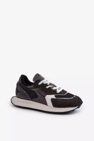 Vīriešu sporta apavi ar atmiņas putu sistēmu Big Star NN174347 Melni