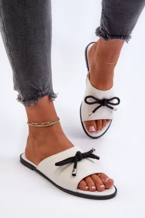 Sieviešu ekoloģiskās ādas sandales Big Star NN274067 Balts