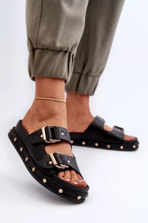 Sieviešu platforma sandales Big Star NN27402 Melna