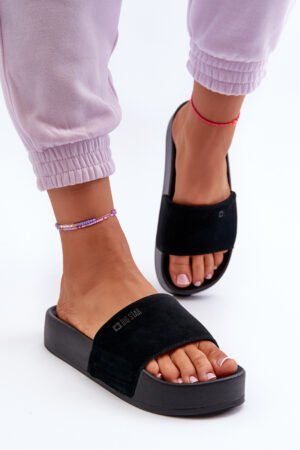 Sieviešu zamšādas platformas sandales Big Star NN274A670 Melna