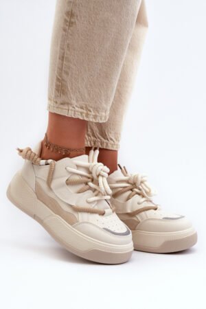 Sieviešu sporta apavi Sneakers Beige Phyrena