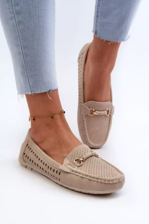 Sieviešu melnās režģu mokasīnas Rasirna