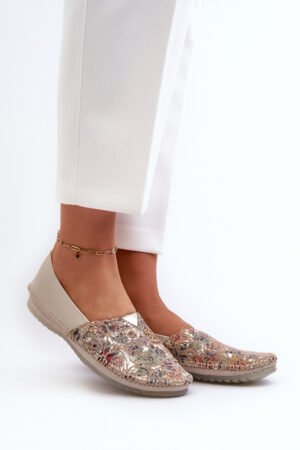 Sieviešu ādas balerīnas Maciejka 1930B-04 smilškrāsas