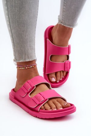 Vieglas putu sieviešu sandales ar sprādzēm Big Star NN274A754 Fuksija