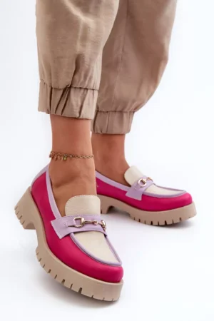 Zazoo 3475 Sieviešu ādas mokasīni, smilškrāsas