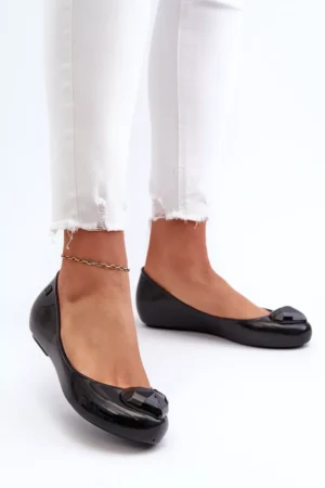 Sieviešu smaržīgas balerīnas ar sirdi ZAXY NN285011 Melna