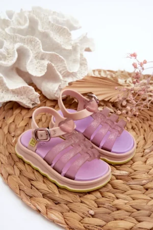 Aromātiskas bērnu sandales ar Velcro ZAXY NN385020 Purple