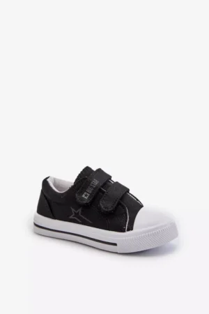 Bērnu Velcro sporta kurpes Big Star NN374111 Melna