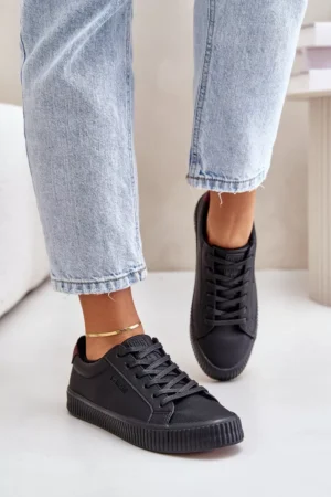 Siltas sieviešu sporta kurpes Big Star OO274A462 Melna