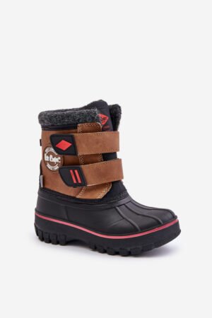 Bērnu sniega zābaki ar Velcro Lee Cooper LCJ-24-44-2864K Kamieļu krāsā