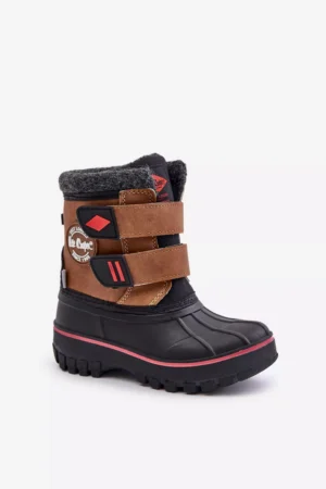 Bērnu sniega zābaki ar Velcro Lee Cooper LCJ-24-44-2864K Kamieļu krāsā
