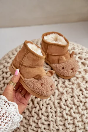 Siltināti bērnu sniega apavi Llama Camel Esandira