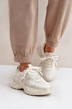 Sieviešu sporta kurpes ar izcilni uz platformas, smilškrāsas Seladwen