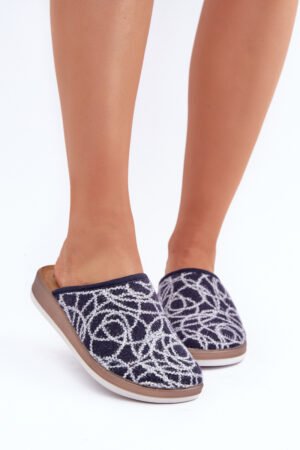 Spīdīgas sieviešu čības Inblu CT000028 Tumši zilas