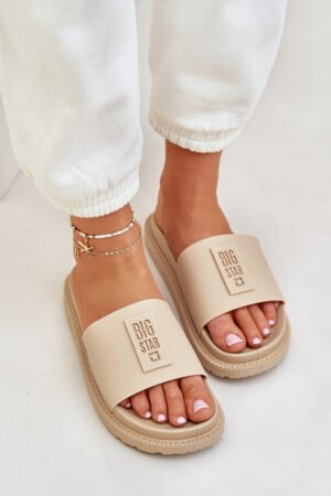 Sieviešu čības Big Star LL274A210 smilškrāsas