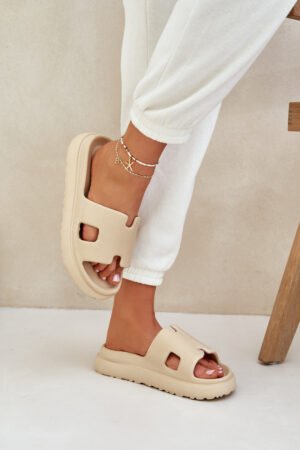 Putas čības ar izgriezumiem, smilškrāsas Neladith