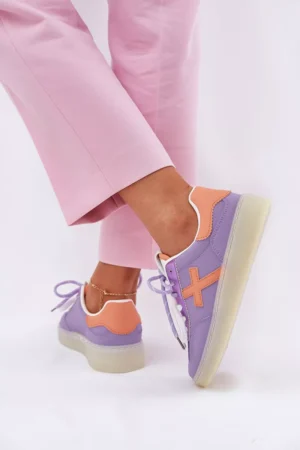 Zemu sieviešu sporta apavi Purple Zelevelis