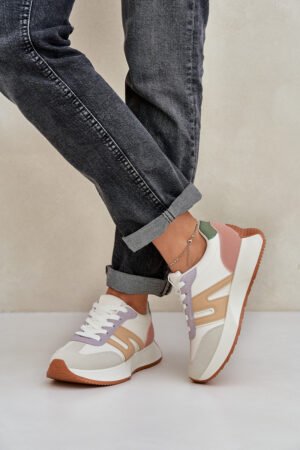 Sieviešu sporta apavi uz platformas, daudzkrāsaini Emidi