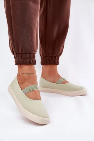 Sieviešu sporta kurpes Big Star NN274604 Gaiši zaļas