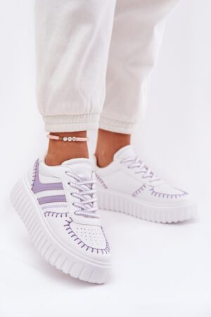 Sieviešu sporta kurpes uz platformas Purple Ofenale