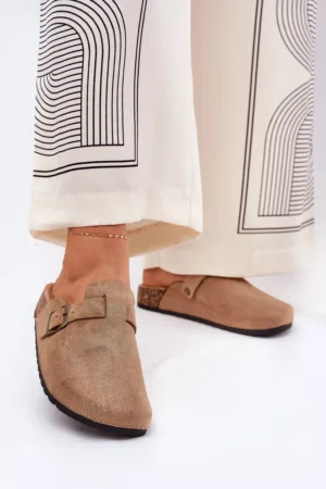 Sieviešu kurpes un platforma ar sprādzi, haki krāsā Selio