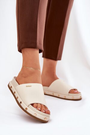 Sieviešu platforma sandales Big Star NN274A746 Smilškrāsas