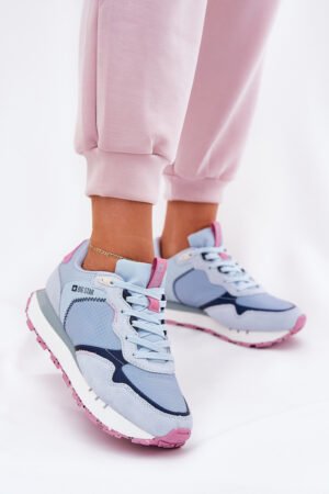 Vieglas sporta kurpes sievietēm no zamšādas Big Star RR274236 HI-POLY SYSTEM Zilas