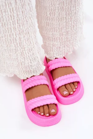 Vieglas sieviešu sandales ar putu platformu S.Barski ZK51-001 Fuksija