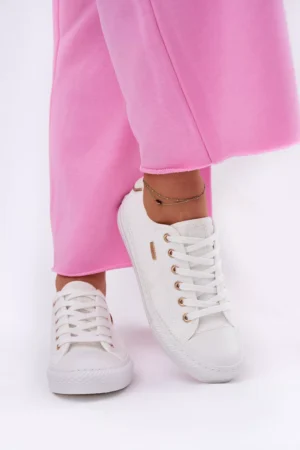 Sieviešu auduma sporta kurpes Big Star RR274766 Balts