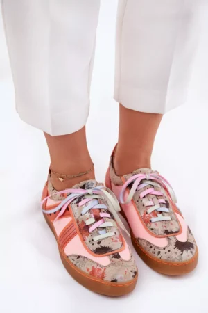 Sieviešu ādas sporta kurpes Maciejka 06840-18 Oranža