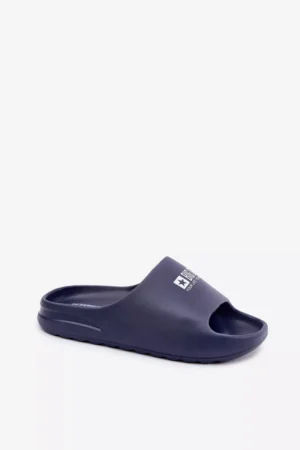 Vīriešu putu čības ar logo Big Star RR174A014 tumši zilas