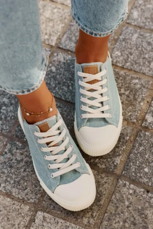 Sieviešu auduma sporta kurpes Big Star RR274796 Zilas